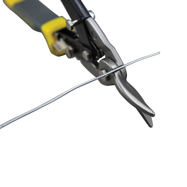 Klein Tools Aviation Snips, Wire Cutter, Straight, Straight/Wide Curves, 10.063'' - 1202S