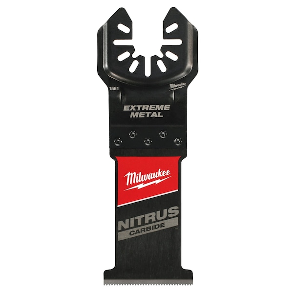 Milwaukee Tool 1-3/8 in. OPEN-LOK NITRUS CARBIDE Extreme Metal Oscillating Multi-Tool Blade (5 pk) - 49-25-1565