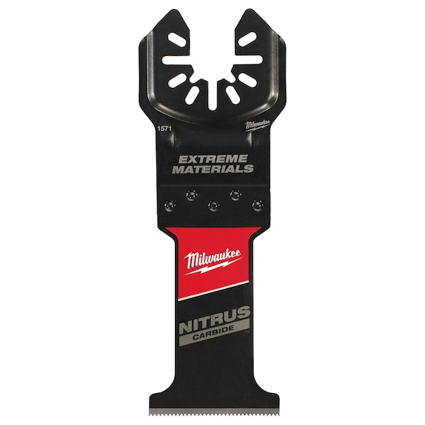 Milwaukee Tool 1-3/8 in. OPEN-LOK NITRUS CARBIDE Extreme Multi-Materials Oscillating Multi-Tool Blade (5 pk) - 49-25-1575