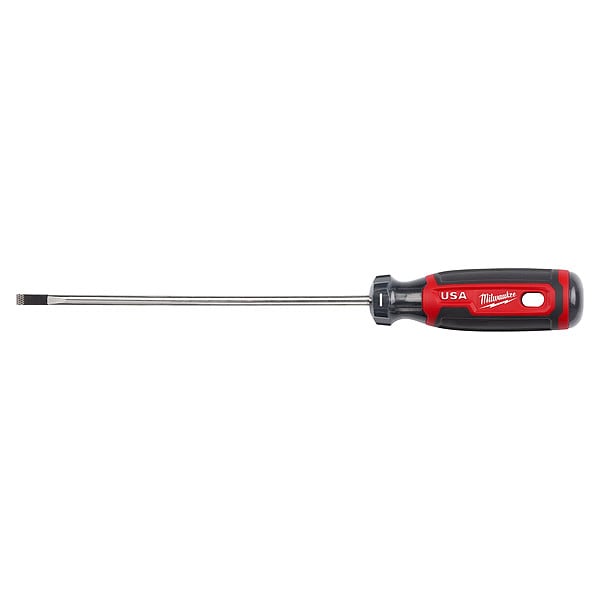 Milwaukee Tool 3/16 in. x 6 in. Cabinet Cushion Grip Screwdriver (Made in USA) - MT212