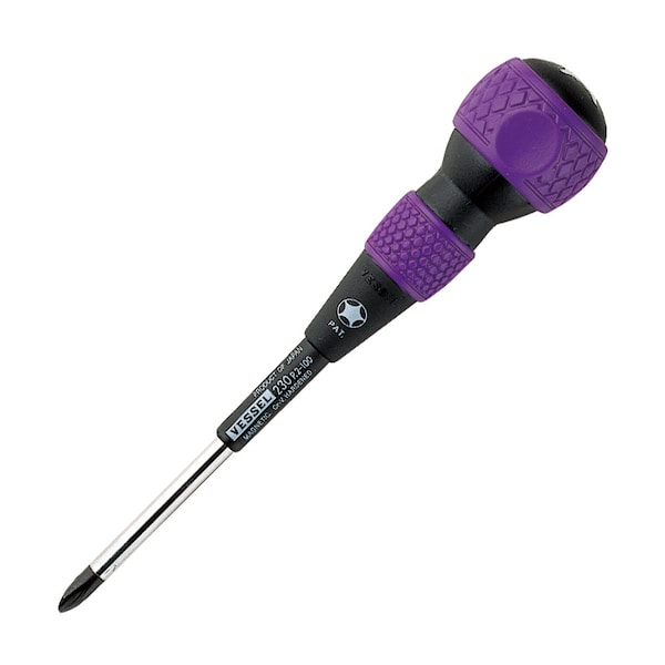 Vessel BALL GRIP Tang-Thru Screwdriver No.230 + - 230P2100