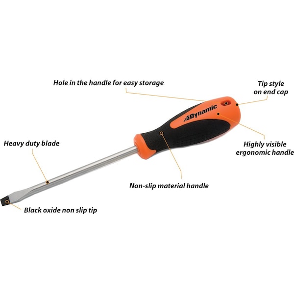 Dynamic Tools 21 Piece Screwdriver Set W/ Removable Bits, Comfort Grip Handle - D062506