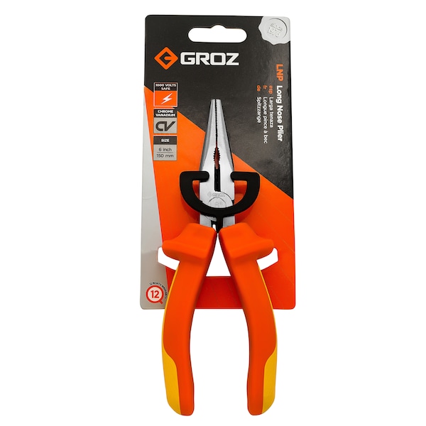 Groz Long Nose Pliers, CV Steel - 31540