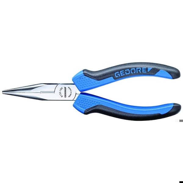 Gedore Needle Nose Pliers, 5-1/2", Overall Length: 140mm - 8132-140 JC