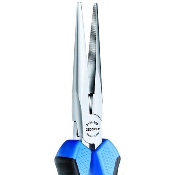 Gedore Needle Nose Pliers, 5-1/2", Overall Length: 140mm - 8132-140 JC