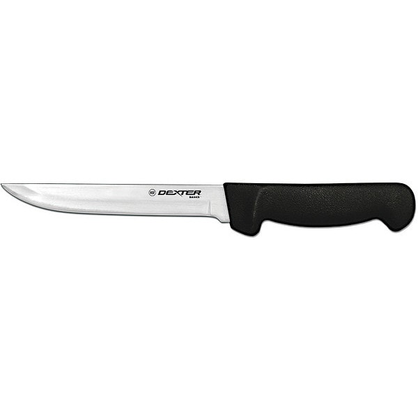 Dexter Russell Wide Boning Knife, Black Handle 6 In Wide, 11" L - 31615B