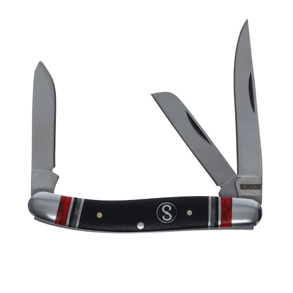 Scipio 3-Blade Stockman Pocket Knife  Red - FCC0001CR