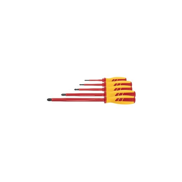 Holex Electrician's screwdriver set for Phillips fully insulated- Number of screwdrivers: 5 - 668641 5