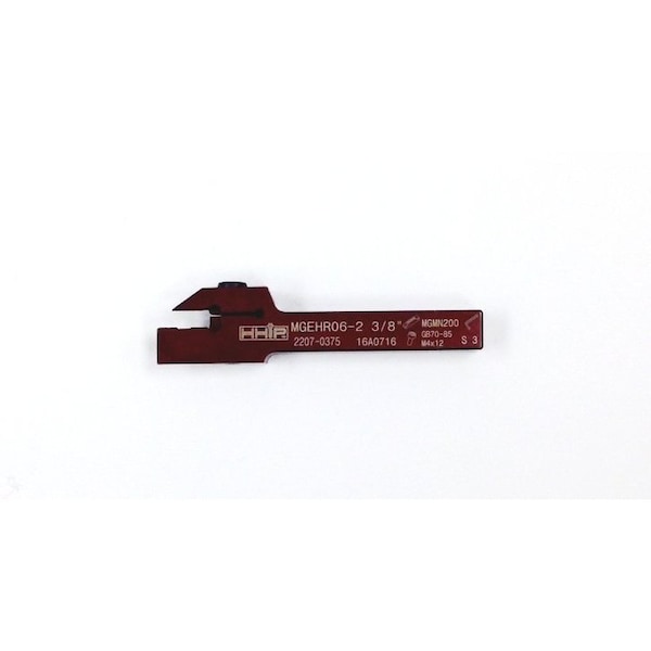 Hhip 3/8 X 3/8  X 3" Right Hand MGEHR06-2 External Grooving Tool Holder - 2207-0375