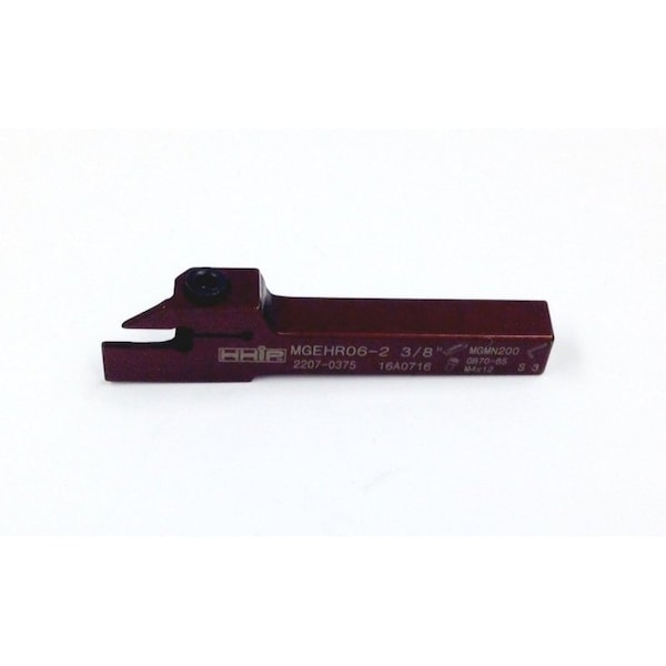 Hhip 3/8 X 3/8  X 3" Right Hand MGEHR06-2 External Grooving Tool Holder - 2207-0375