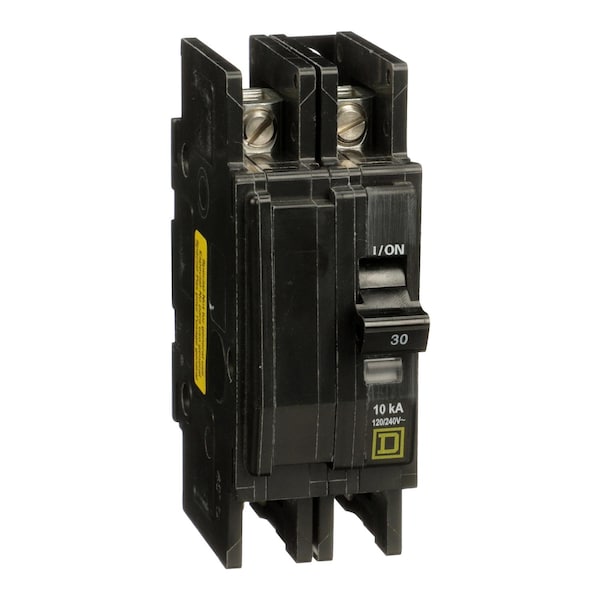 Square D Miniature Circuit Breaker, QOU Series, 30A, 2 Pole, 120/240V AC, 10kA at 120/240V AC - QOUQ230