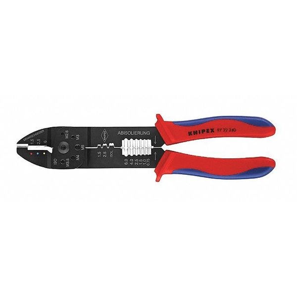 Knipex 9 1/4 in Wire Stripper 20 to 10 AWG - 97 22 240