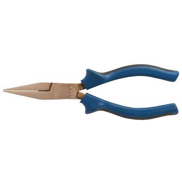 Ampco Safety Tools Flat Nose Plier, Uninsulated, Ergonomic - 8254