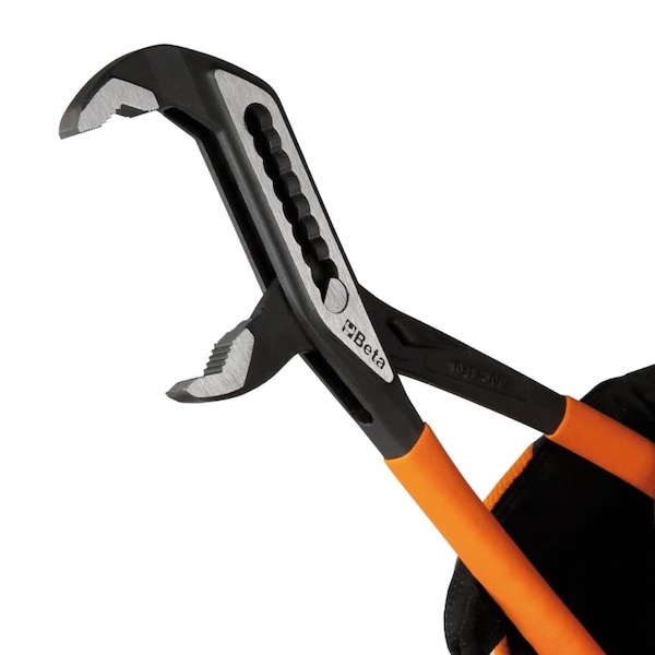 Beta 1048N/D3 Set of 3 Slip Joint, Groove Joint Pliers, Slip-proof PVC Handles, 6in, 10in, and 12in - 010480923