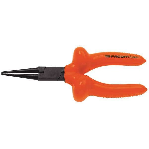 Facom 6 7/8 in Round Nose Plier Ergonomic Handle - FA-189.17AVSE