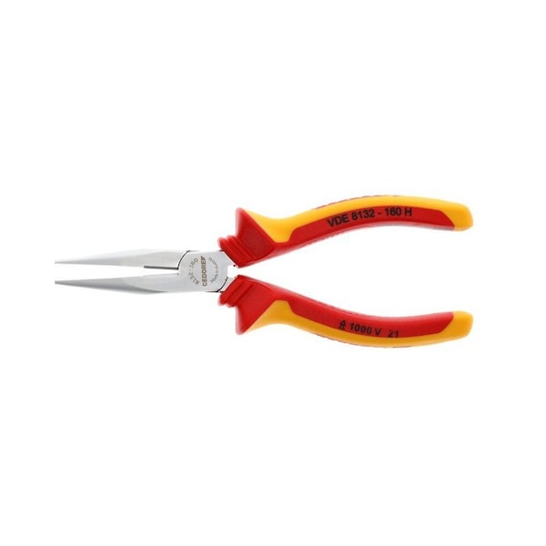 Gedore Insulated, Needle Nose Pliers, 6-1/4" - VDE 8132-160 H