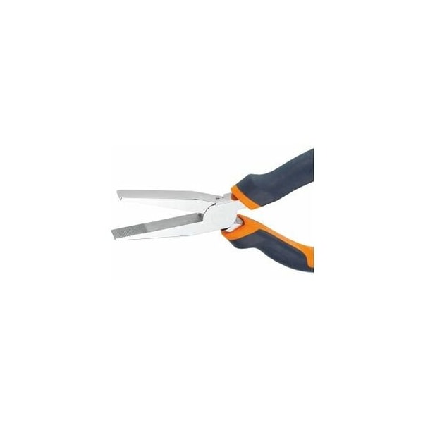 Garant 160 mm Long Flat-Nosed Pliers, Chrome-Plated, with Anti-Slip Grips - 711180 160