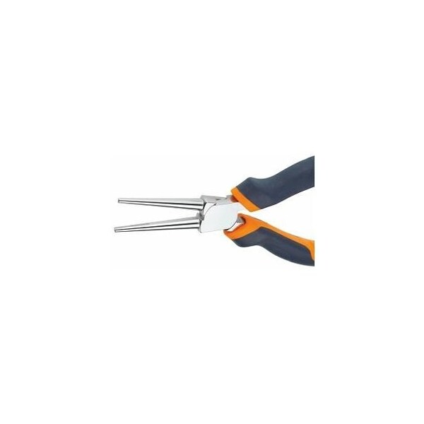 Garant 160 mm Long Round-Nosed Pliers, Chrome-Plated, with Anti-Slip Grips - 711980 160