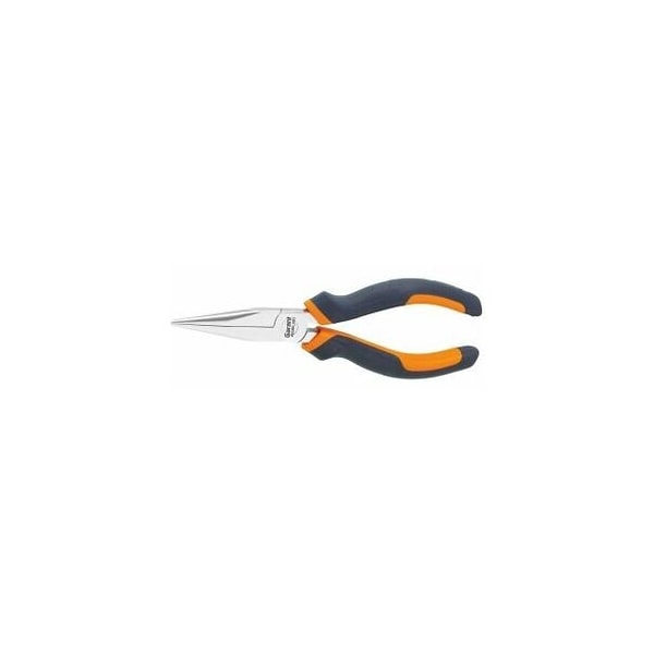 Garant 160 mm Long Snipe Nose Pliers, Chrome-Plated, with Anti-Slip Grips - 711580 160