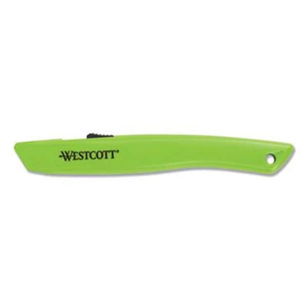 Westcott ACM 6.15 in. Safety Ceramic Blade Box Cutter Knife, Green - WE472222