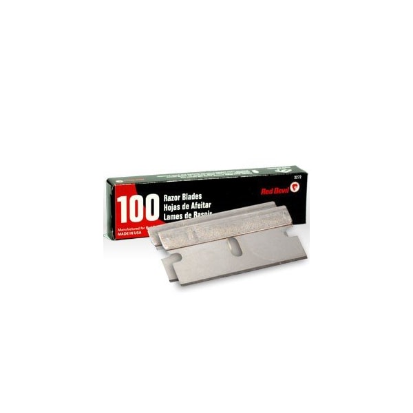 Red Devil Utility Knife Blades, Razor Blades - Single Edge, 100PK - 3272