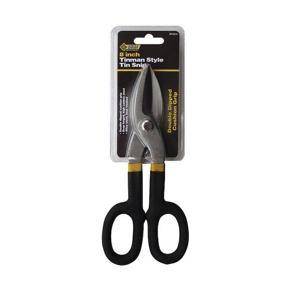 Steel Grip Steel Grip 2796605 8 in. Carbon Steel Straight Tin Snips; Black - 2796605