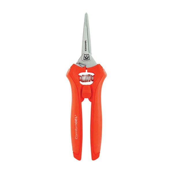 Piazza Comfort Gel 2 in. Steel Precision Tip Leaf &amp; Stem Micro Snip - PI152886