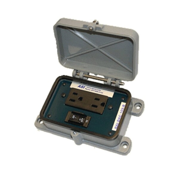 Automation Systems Interconnect Panel Interface Connector With A 3A Breaker And A 120V Dual AC Receptacle - RAI-DAC-102-B