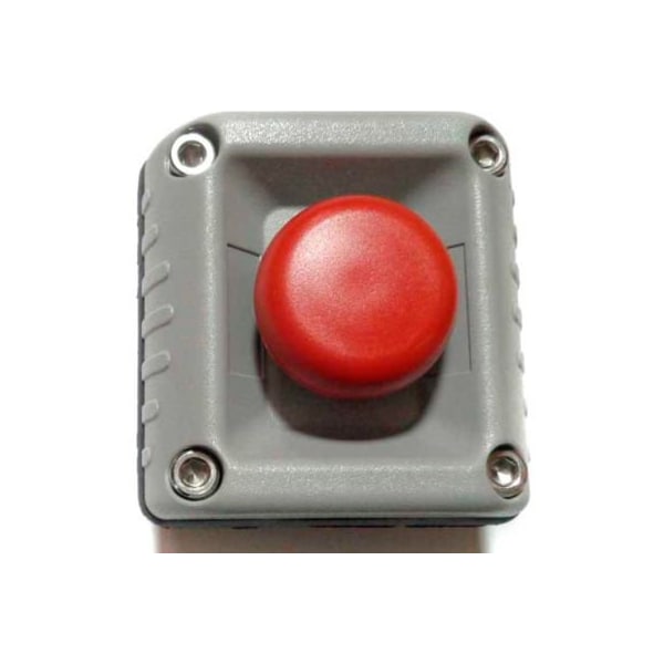 Springer Controls Co T.E.R., F71EG10000000022 Estación de Control Victor para Montaje en Pared, Gris, 1 Orificio, Paro de Emergencia Momentáneo - F71EG10000000022