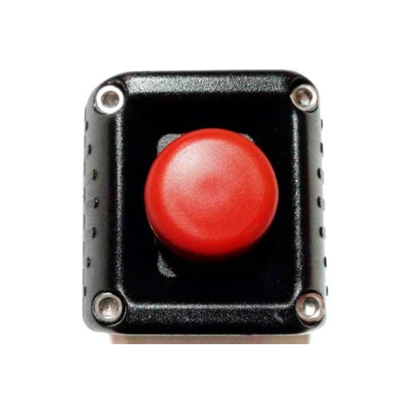 Springer Controls Co T.E.R., F71EB10000000009 Estación de Control de Montaje en Pared VICTOR, Negro, 1 Orificio, Paro de Emergencia Momentáneo - F71EB10000000009