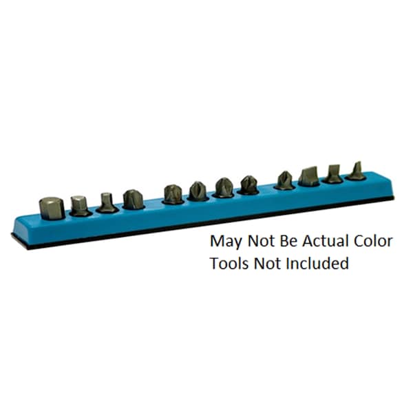 Mechanics Time Saver 1/4 in. Hex Bit Organizer (12-Hole) Noen Yellow - 123