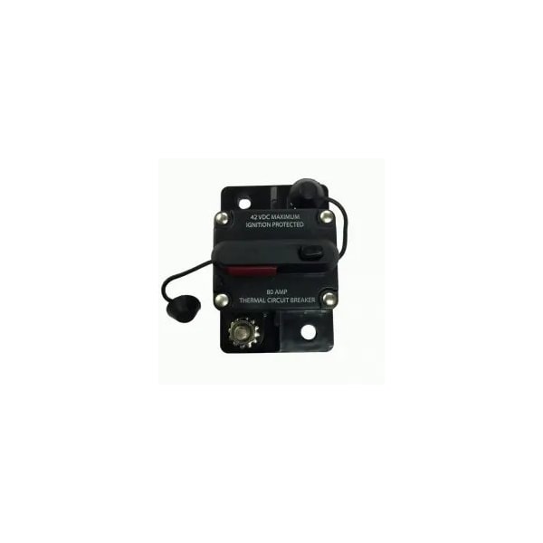 Battery Doctor Circuit Breaker-Reset-Manual&Switchable-W/Term Cover-80 Amp - 31201