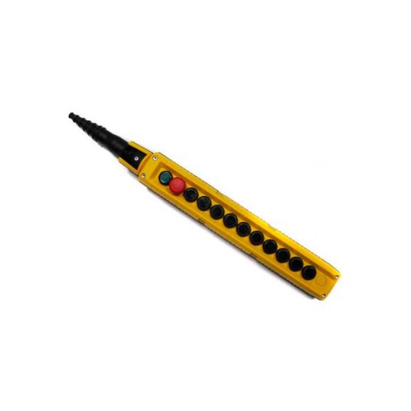 Controles Springer Co T.E.R., Colgante MIKE, 12 botones, amarillo, Botones de 2 velocidades - F70CY12001000001