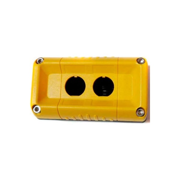 Springer Controls Co T.E.R., F71FY00000000001 Estación de Control de Montaje en Pared VICTOR, Caja Solamente, 2 Botones, Amarillo - F71FY00000000001