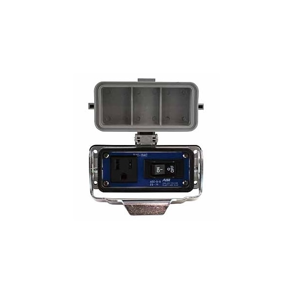 Automation Systems Interconnect Panel Interface Connector With A 5A Breaker And A 120V Single AC Receptacle - RAI-SAC-104-B