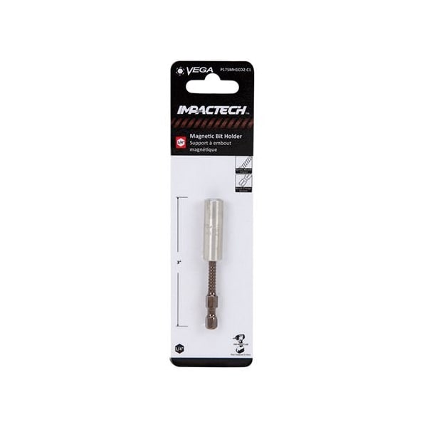 Vega Impactech Mag Bit Holder W/ C-Ring x 6 - P1150MH1CD2-C1