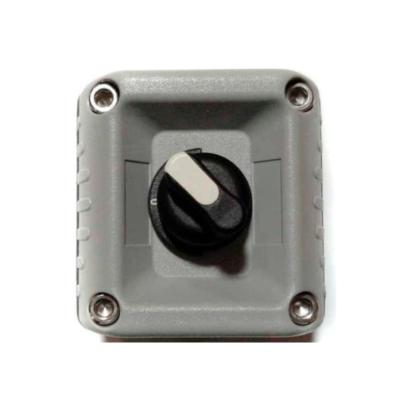 Springer Controls Co T.E.R., F71EG00000001001 Estación de control montada en pared VICTOR, gris, 1 agujero, selector de 2 posiciones - F71EG00000001001