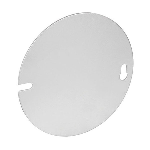 Southwire Electrical Box Cover, Round, Galvanized Steel, Flat Cover - 54C1-R