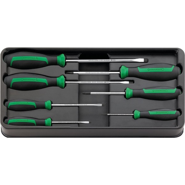 Stahlwille Tools DRALL+ set of screwdrivers No.ES 4620/4628/4630/7 1/3-tray7-pcs. - 96838236