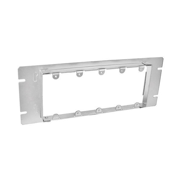 Southwire Electrical Box Cover, 5 Gangs, Rectangular, Galvanized Steel, Ring and Raised Cover - GBDC-125