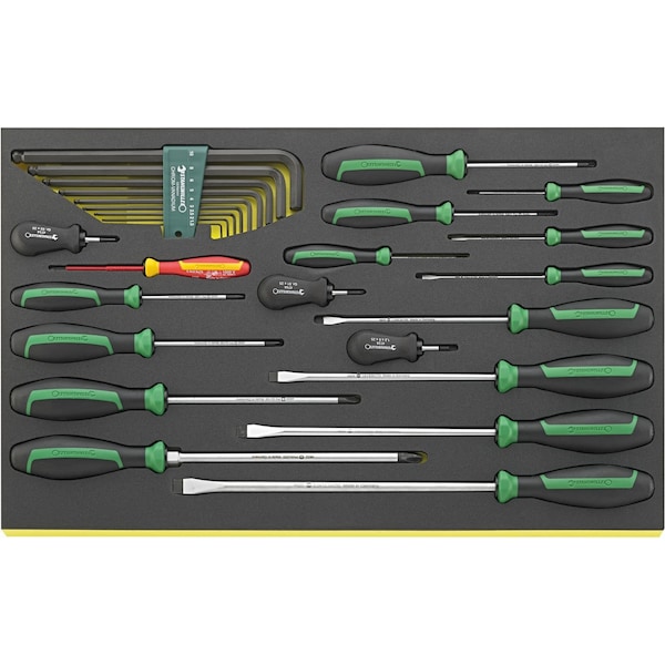 Stahlwille Tools DRALL+ set of screwdrivers i.TCS inlay No.TCS 4620/4660 VDE 10767 3/3-tray27-pcs. - 96831168