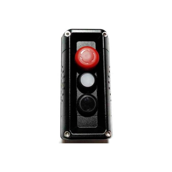 Controles de Pared VICTOR de Springer Controls Co T.E.R., F71GB10020000001, Negro, 3 Orificios,  E-Stop + 2 Funciones - F71GB10020000001