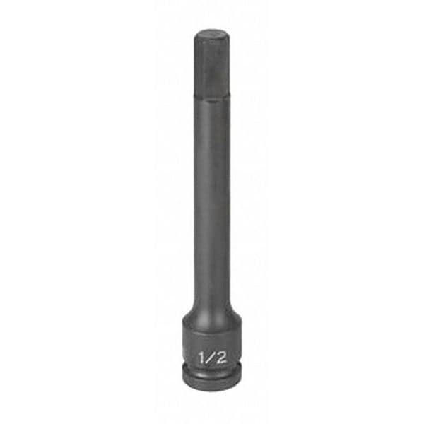 Grey Pneumatic 1/2" Drive x 6mm Hex Driver 6" Length (150mm) - 29066M