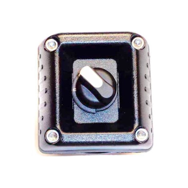 Springer Controls Co T.E.R., F71EB00000001008 Estación de Control Montada en Pared VICTOR, Negro, 1 Orificio, Selector de 3 Posiciones - F71EB00000001008