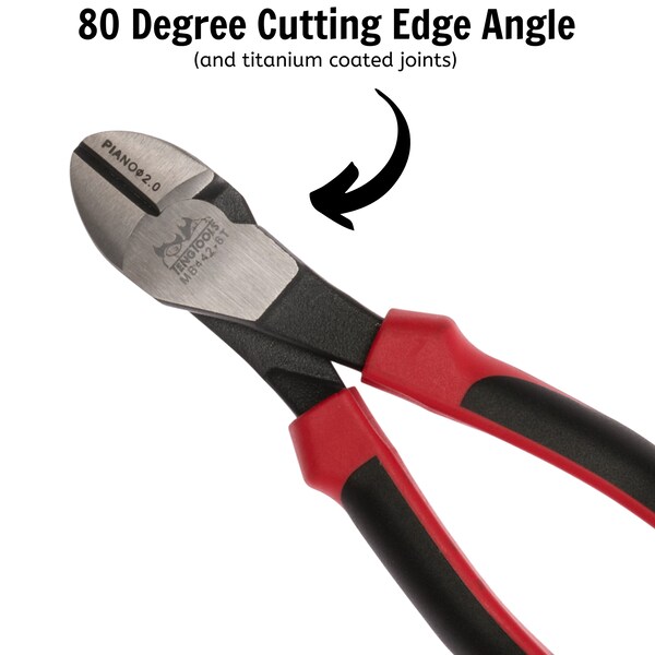 Teng Tools 6" TPR Grip Heavy Duty Mega Bite Side Cutting Pliers - - MB442-6T