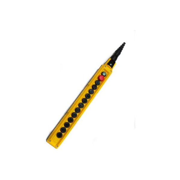 Controles Springer Co T.E.R., F70DY12001200001 MIKE Colgante, 14 Botones, Amarillo, Botones de 2 Velocidades - F70DY12001200001