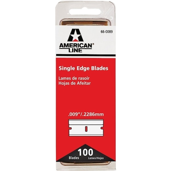 American Line 66-0089-DIS Single Edge Blade, Two-Facet Blade, 3/4 in W Blade, HCS Blade - 66-0089DIS