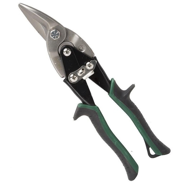 Vulcan Aviation Snip, 10-1/8 in OAL, Right Cut, Chrome Vanadium Steel Blade, Cushion Grip Handle - TS-01020