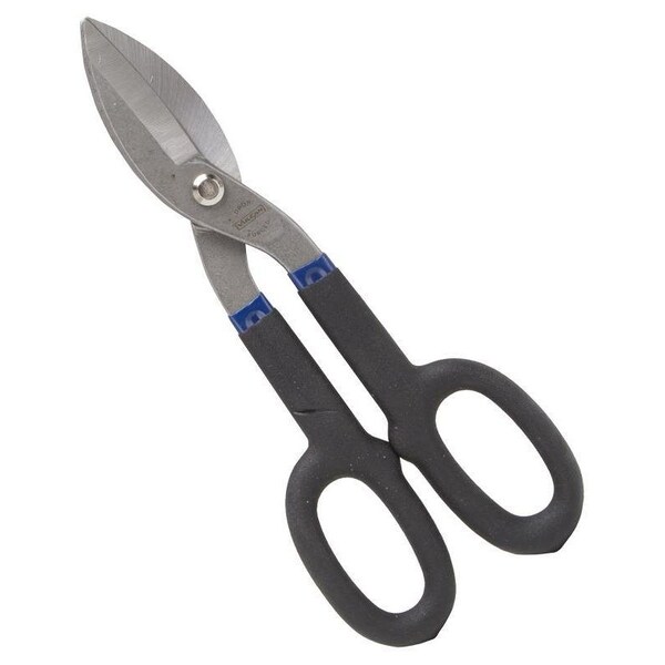 Vulcan Snip, 10 in OAL, 2-3/4 in L Cut, Straight Cut, Carbon Steel Blade, Non-Slip Grip Handle - TS-01410