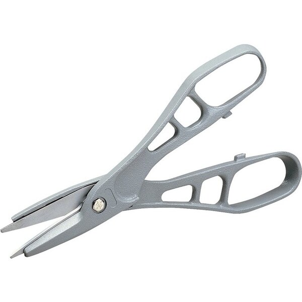 Malco Andy Snip Pattern Snip, 12 in OAL, 3 in L Cut, Straight Cut, Steel Blade, Loop Handle, Gray Handle - M12N/M12
